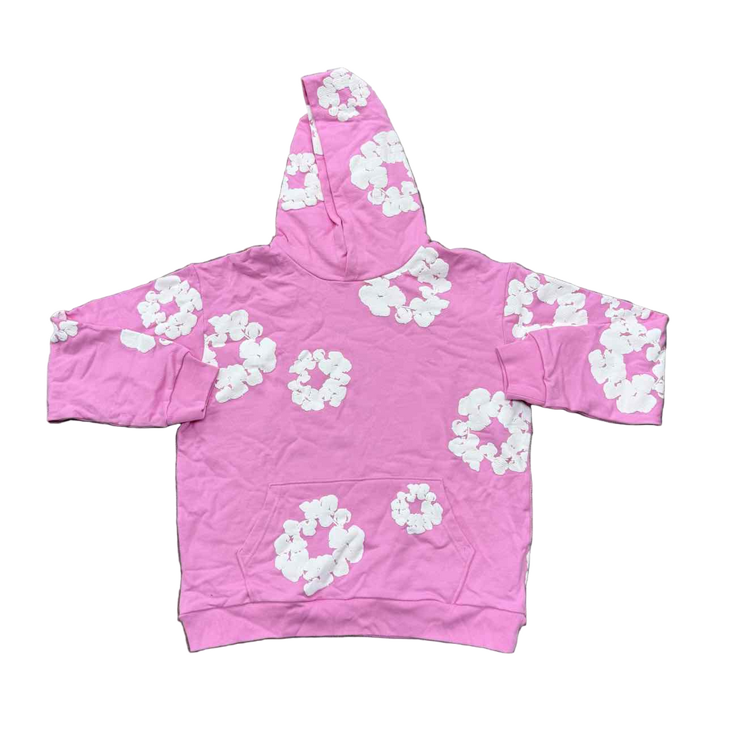 Denim Tears Hoodie "COTTON WREATH" Pink New Size L