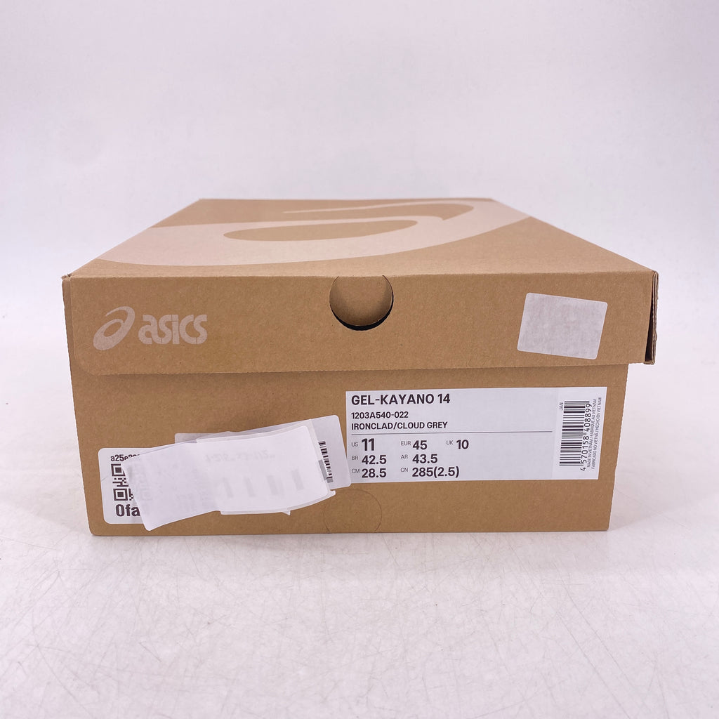 Asics Gel-Kayano 14 "Ironclad Cloud Grey"  New Size 11