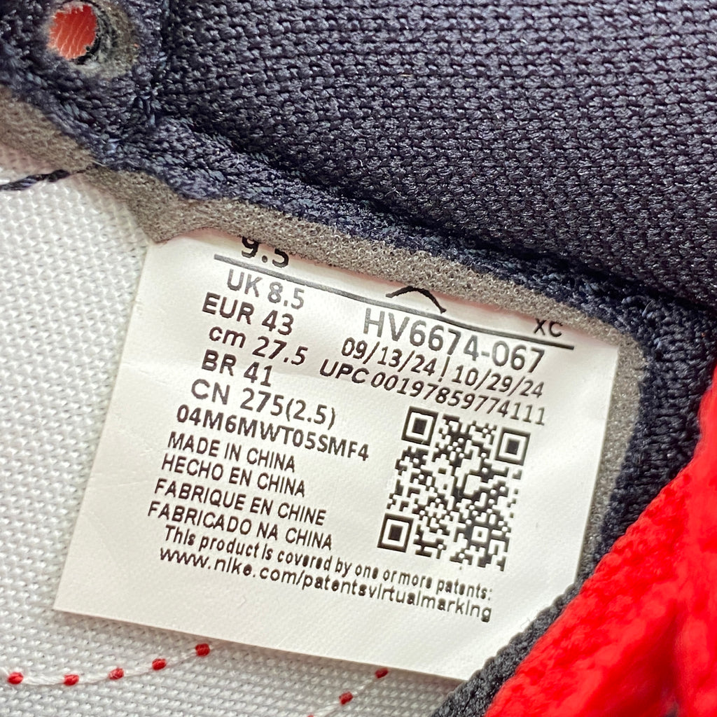 Air Jordan 1 HI 85' "Bred" 2025 New Size 9.5