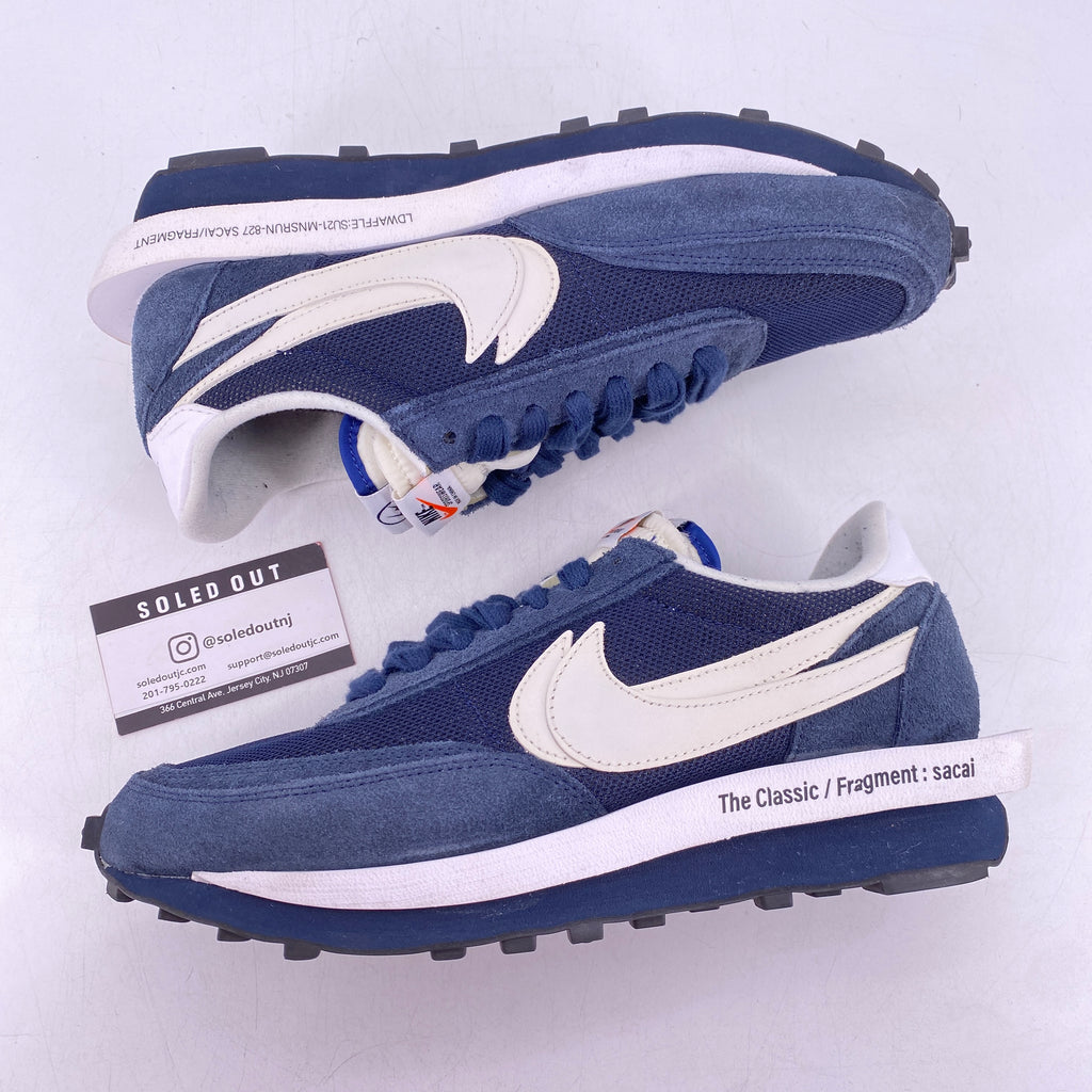 Nike LD WAFFLE / Sacai "Fragment Blue Void" 2021 Used Size 10