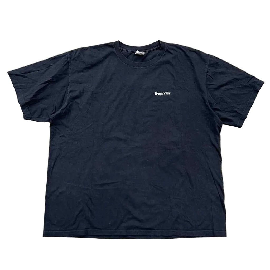 Supreme T-Shirt "SCRIPT" Black Used Size 2XL