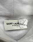 Saint Laurent Hoodie "CENTER LOGO" White Used Size XL