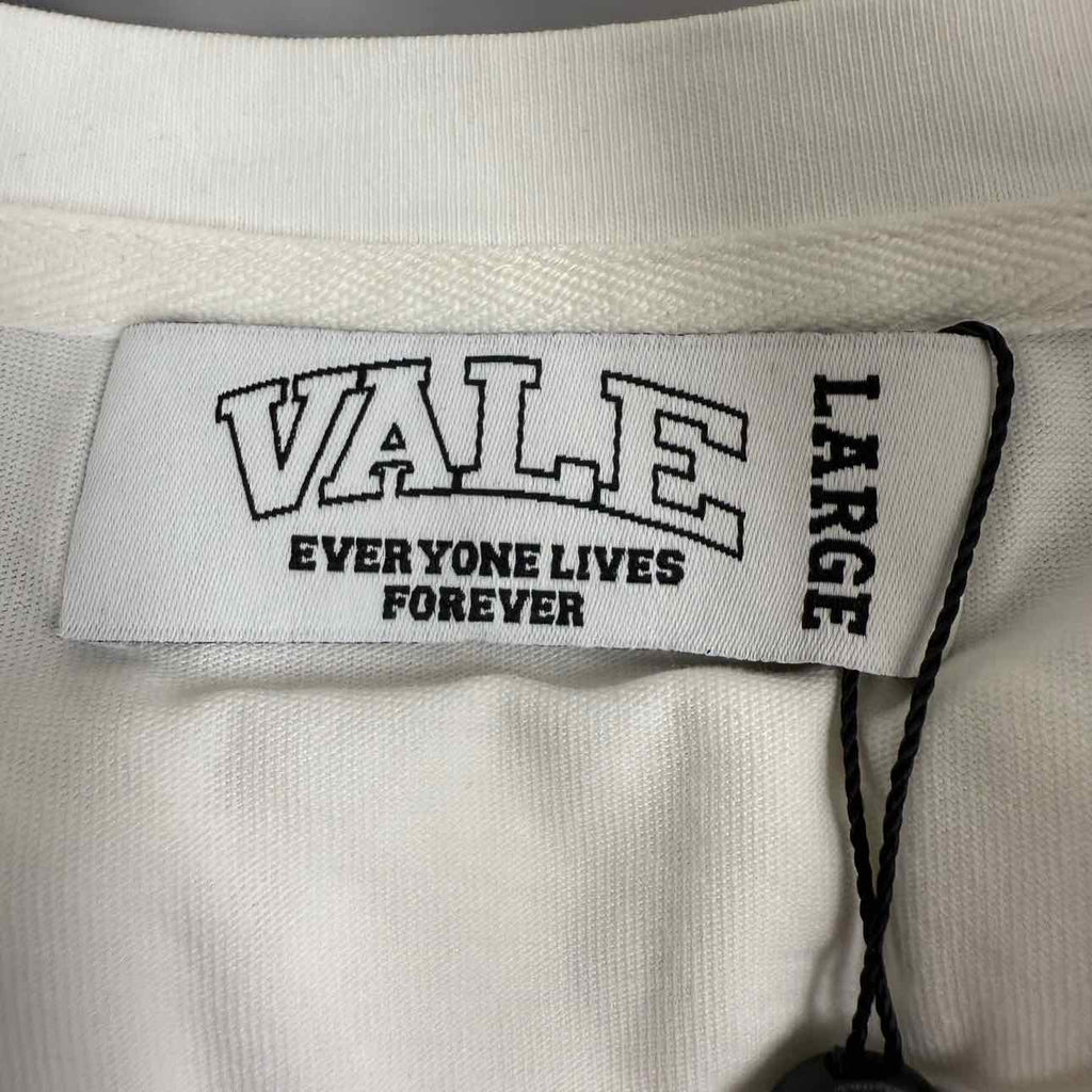 Vale T-Shirt "VALLEY ATHLETICS" White New Size L