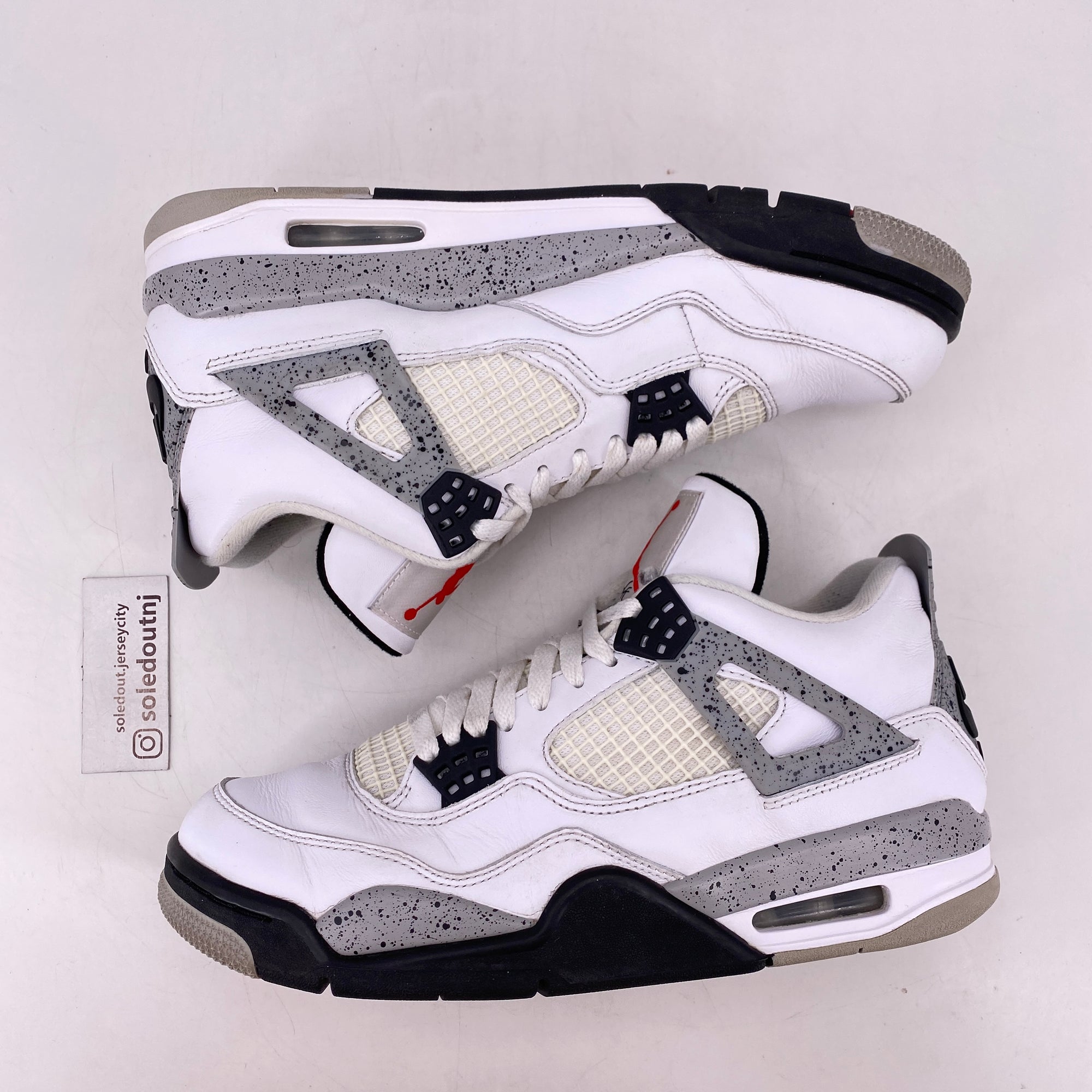 Air Jordan 4 Retro &quot;White Cement&quot; 2016 Used Size 8.5