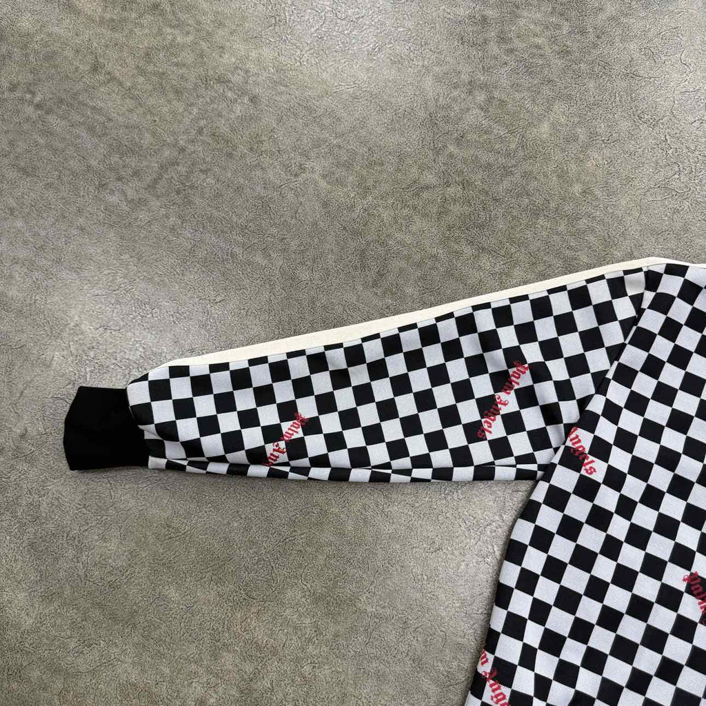Palm Angels Track Jacket "CHECKER" Black Used Size XS