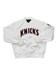 Kith Varsity Jacket "KNICKS PINSTRIPE" White Used Size L