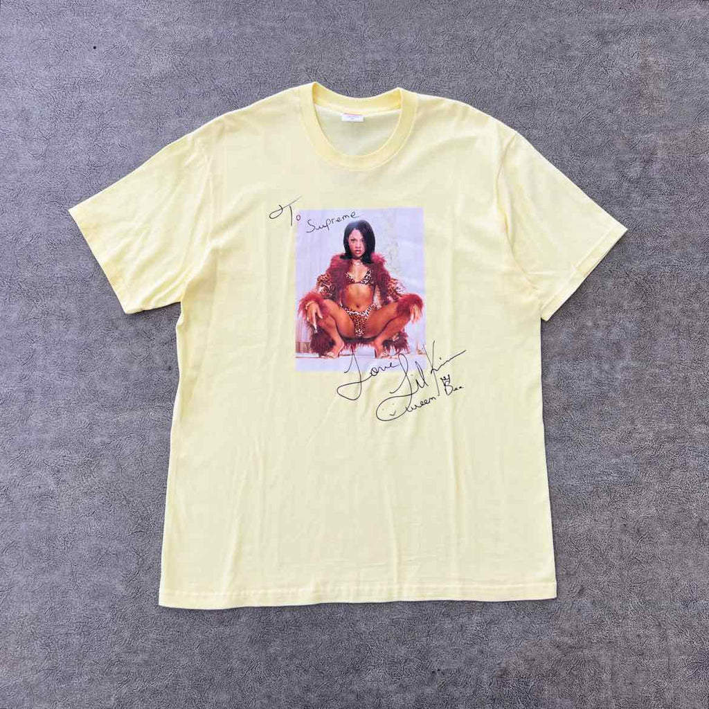 Supreme T-Shirt "LIL KIM" Pale Yellow Used Size M