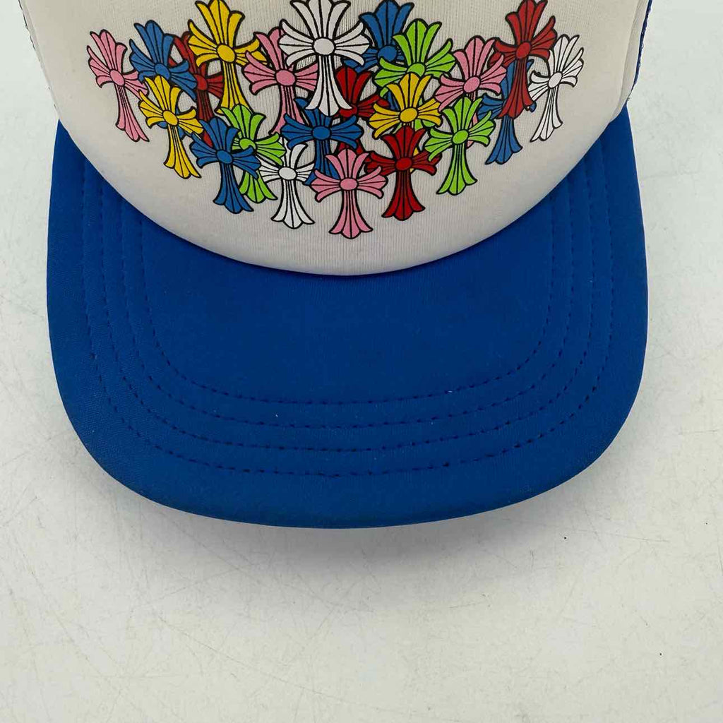 Chrome Hearts Trucker Hat "CEMETERY" Used Blue Size OS