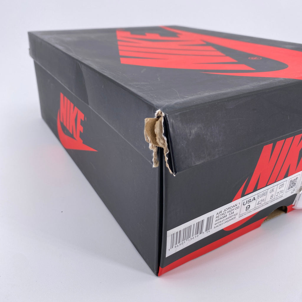 Air Jordan 1 Retro High OG "University Blue" 2021 New Size 9