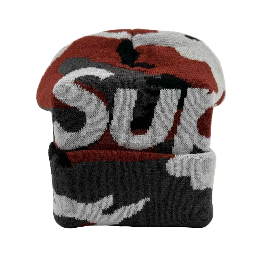 Supreme Beanie "RED CAMO" New Red Size OS