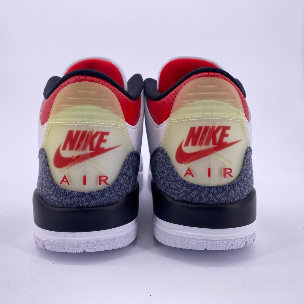 Air Jordan 3 Retro "Fire Red Denim" 2020 New Size 11
