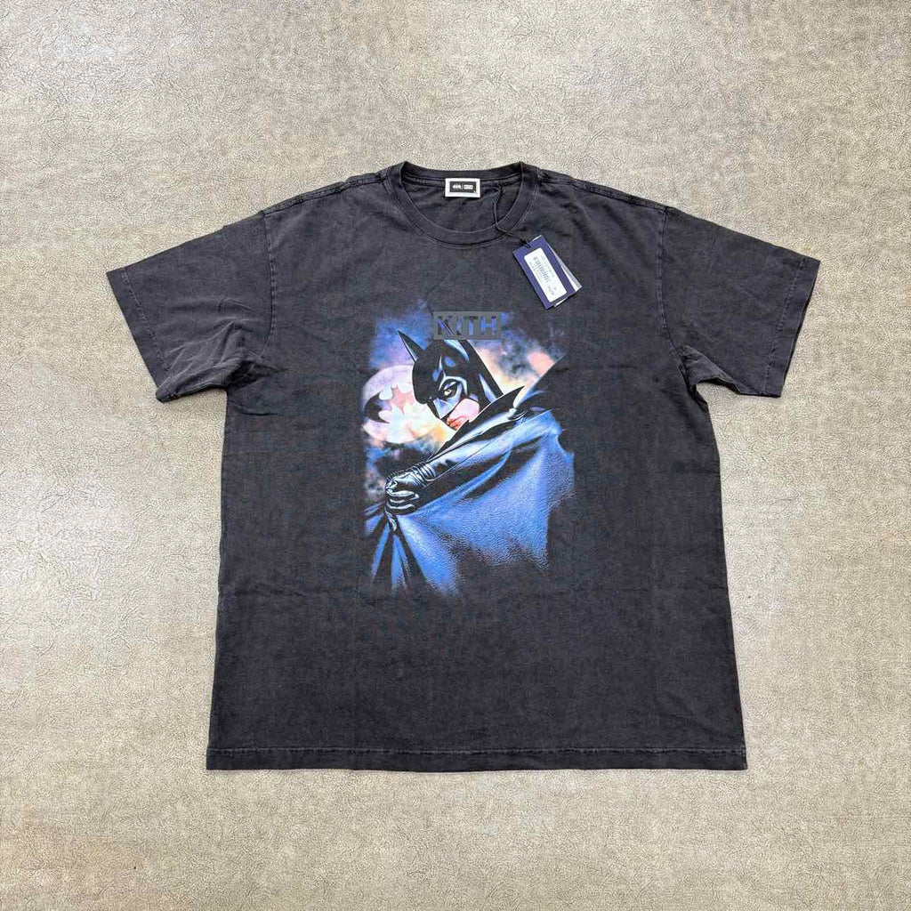 Kith T-Shirt "BATMAN FOREVER" Black New Size XL
