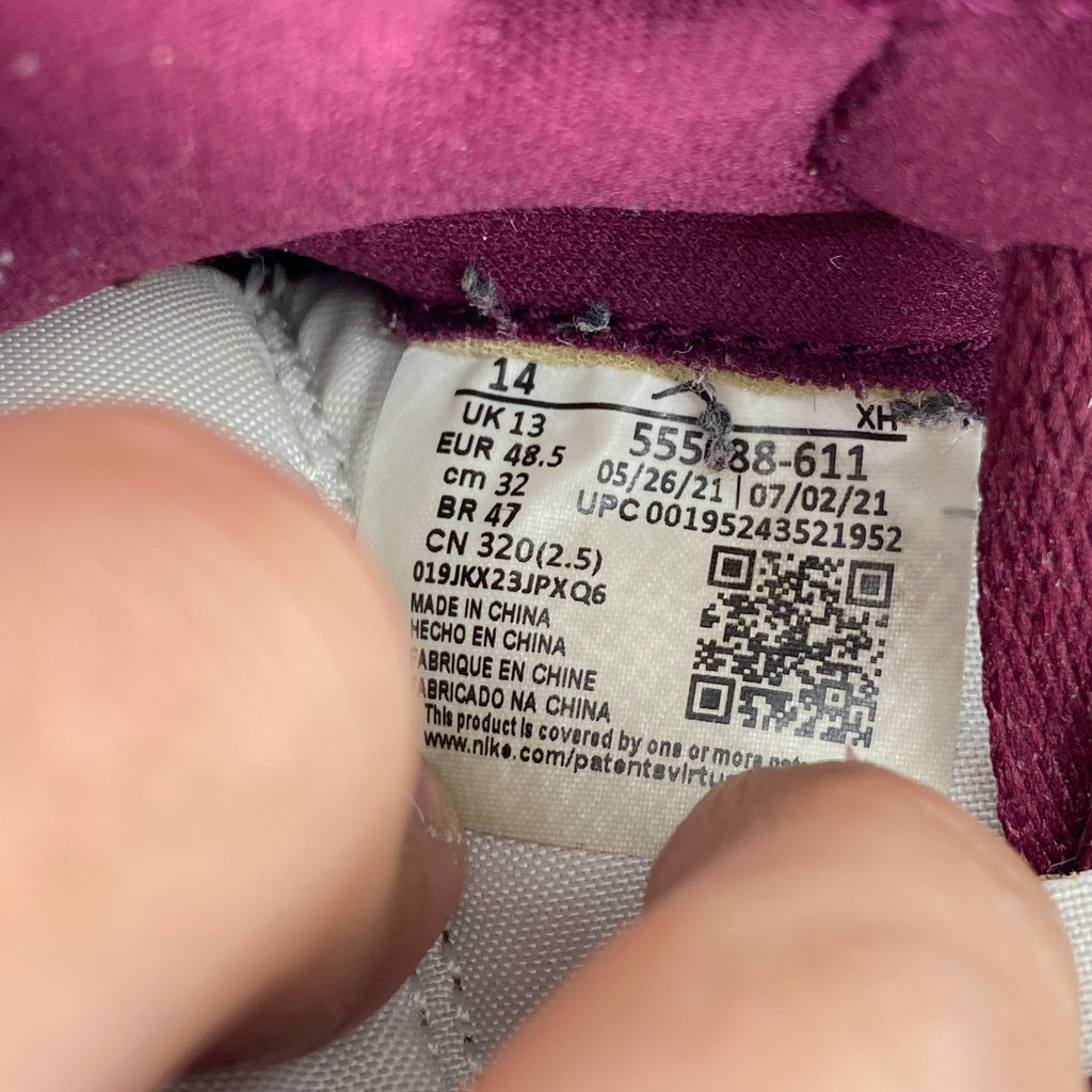 Air Jordan 1 Retro High OG "Bordeaux" 2021 Used Size 14