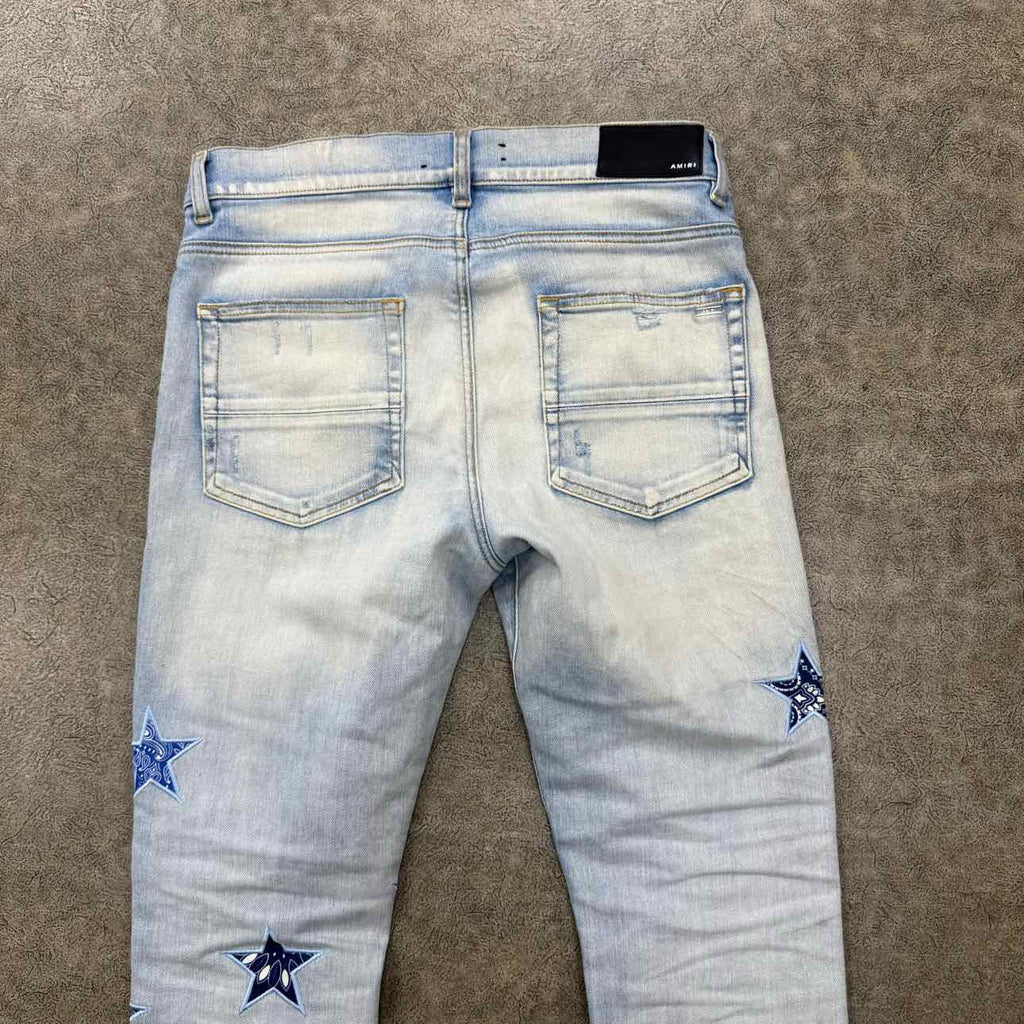Amiri Jeans "STARS" Blue Used Size 32