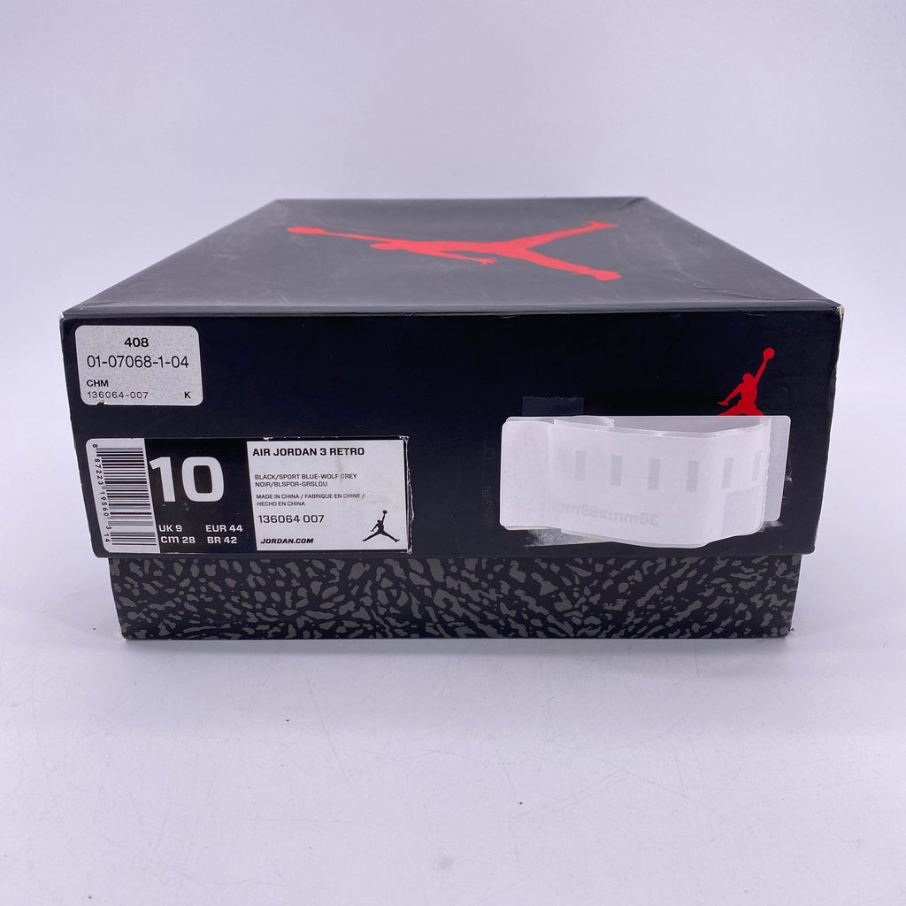 Air Jordan 3 Retro "Sport Blue" 2014 Used Size 10