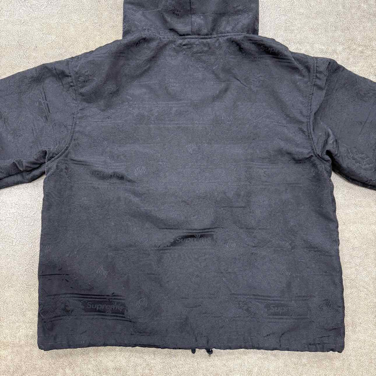 Supreme Anorak &quot;FLORAL&quot; Black Used Size S