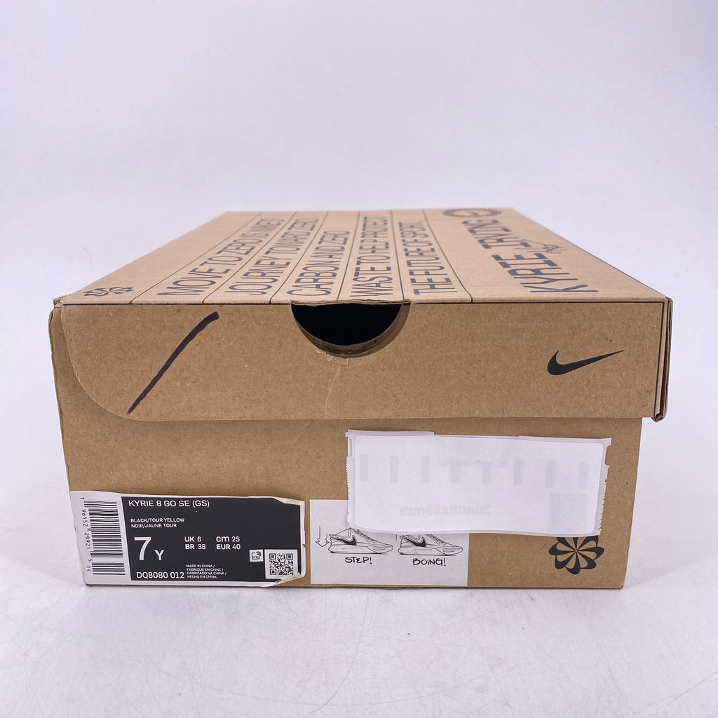Nike (GS) Kyrie 8 GO SE "Black Blue Tour Yellow" 2022 New Size 7Y