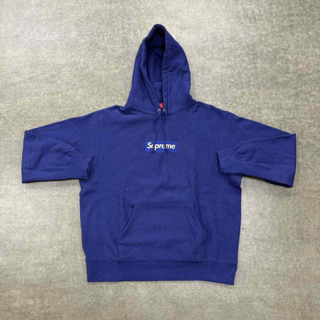 Supreme Hoodie "BOX LOGO" Purple Used Size M