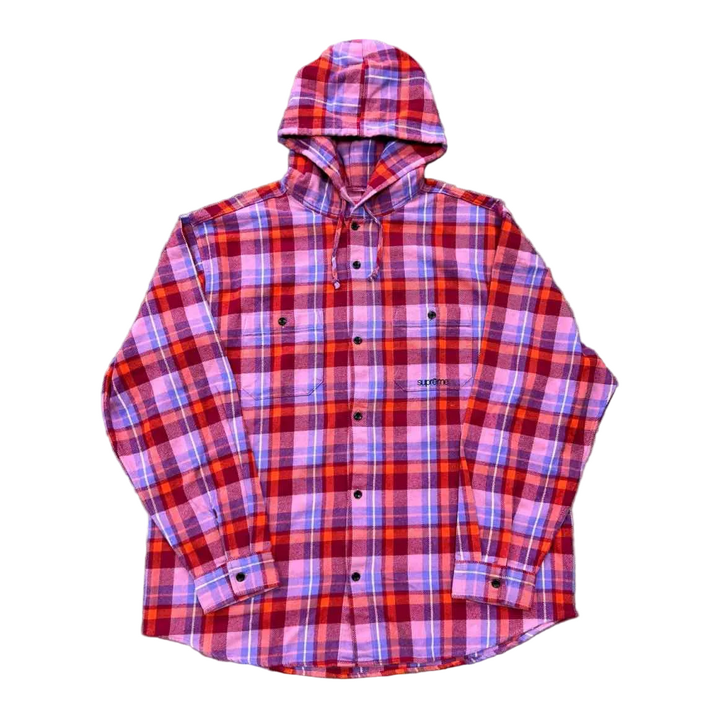 Supreme Flannel "BRUSHED PLAID" Pink Used Size XL