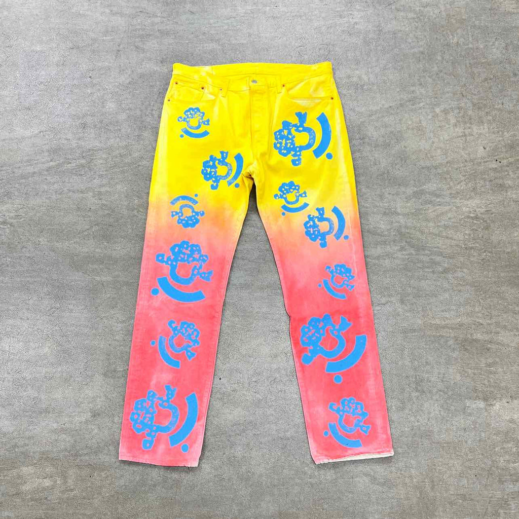 Denim Tears Jeans Yellow Used Size 38