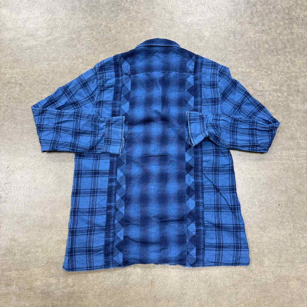 Kith Button Up "PLAID PRINT" Blue Used Size XL