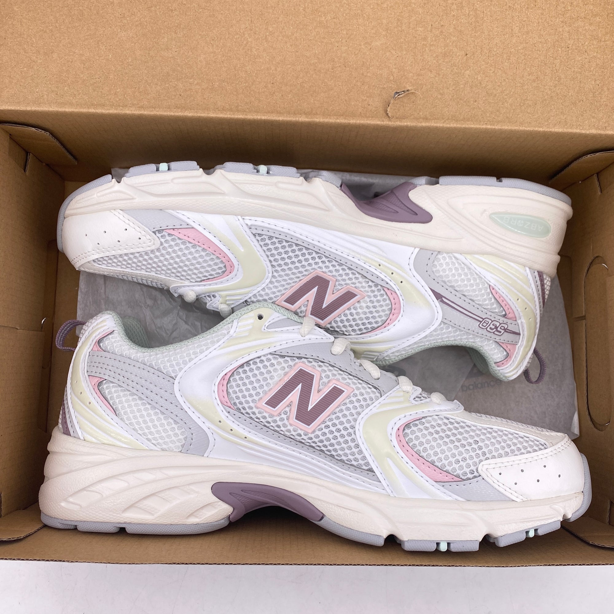 New Balance 530 &quot;Sea Salt Ice Wine&quot; 2025 New Size 7