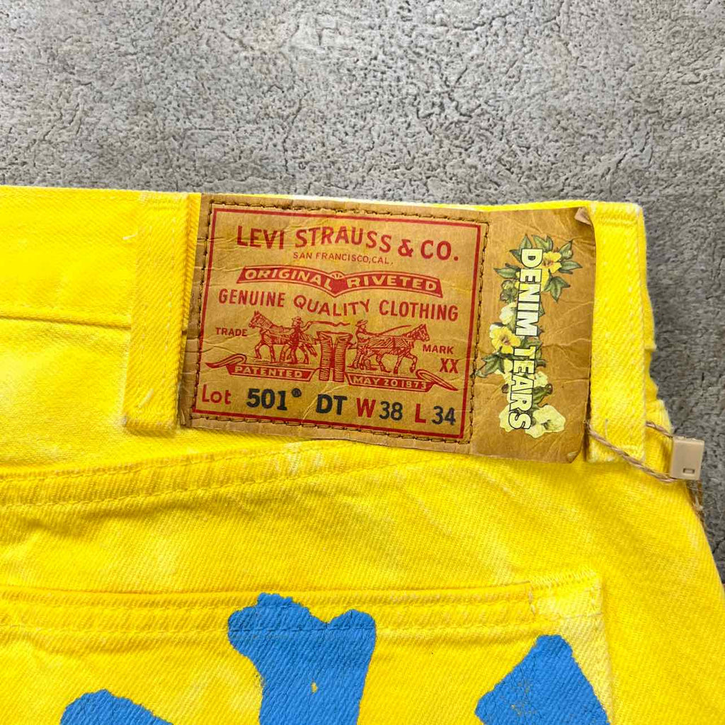Denim Tears Jeans Yellow Used Size 38