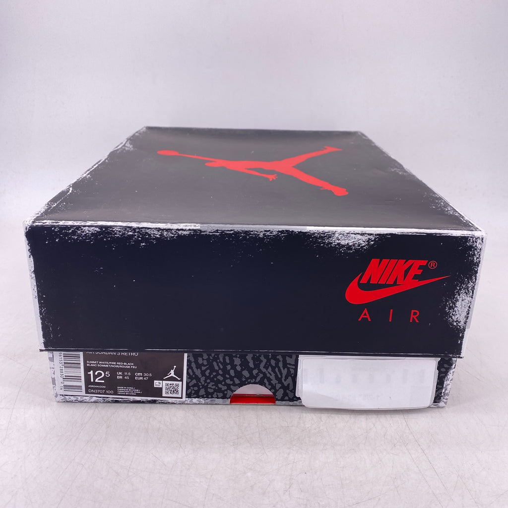 Air Jordan 3 Retro "White Cement" 2023 New Size 12.5