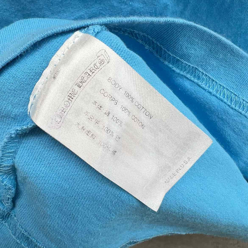 Chrome Hearts Long Sleeve "MATTY BOY BRAIN" Blue Used Size 2XL