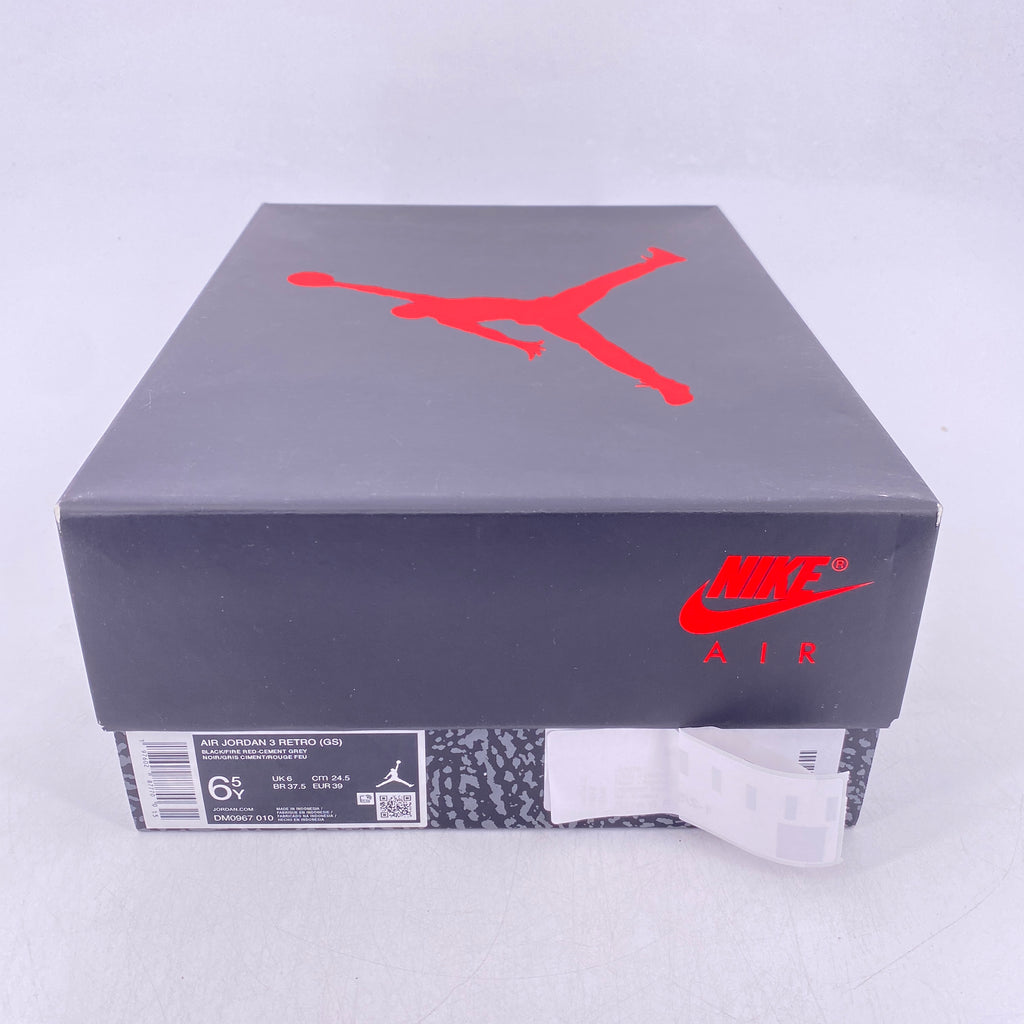 Air Jordan (GS) 3 Retro "Black Cement" 2024 New Size 6.5Y