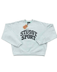 Stussy Crewneck Sweater "BIG CRACKLE" Light Blue New Size XXL