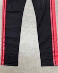 Amiri jeans Patachou "RED STRIPE" Black Used Size 38