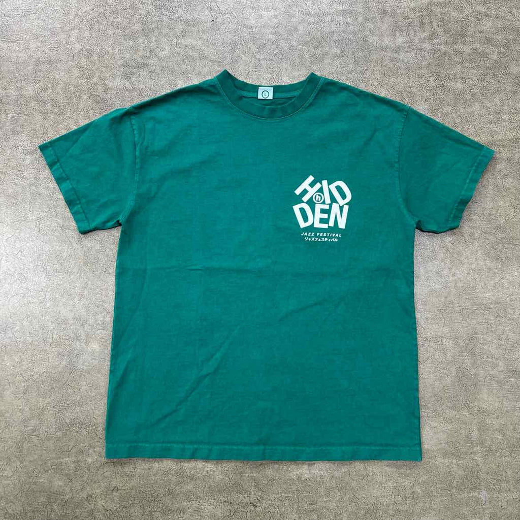 Hidden NY T-Shirt "JAZZ FESTIVAL" Green Used Size L