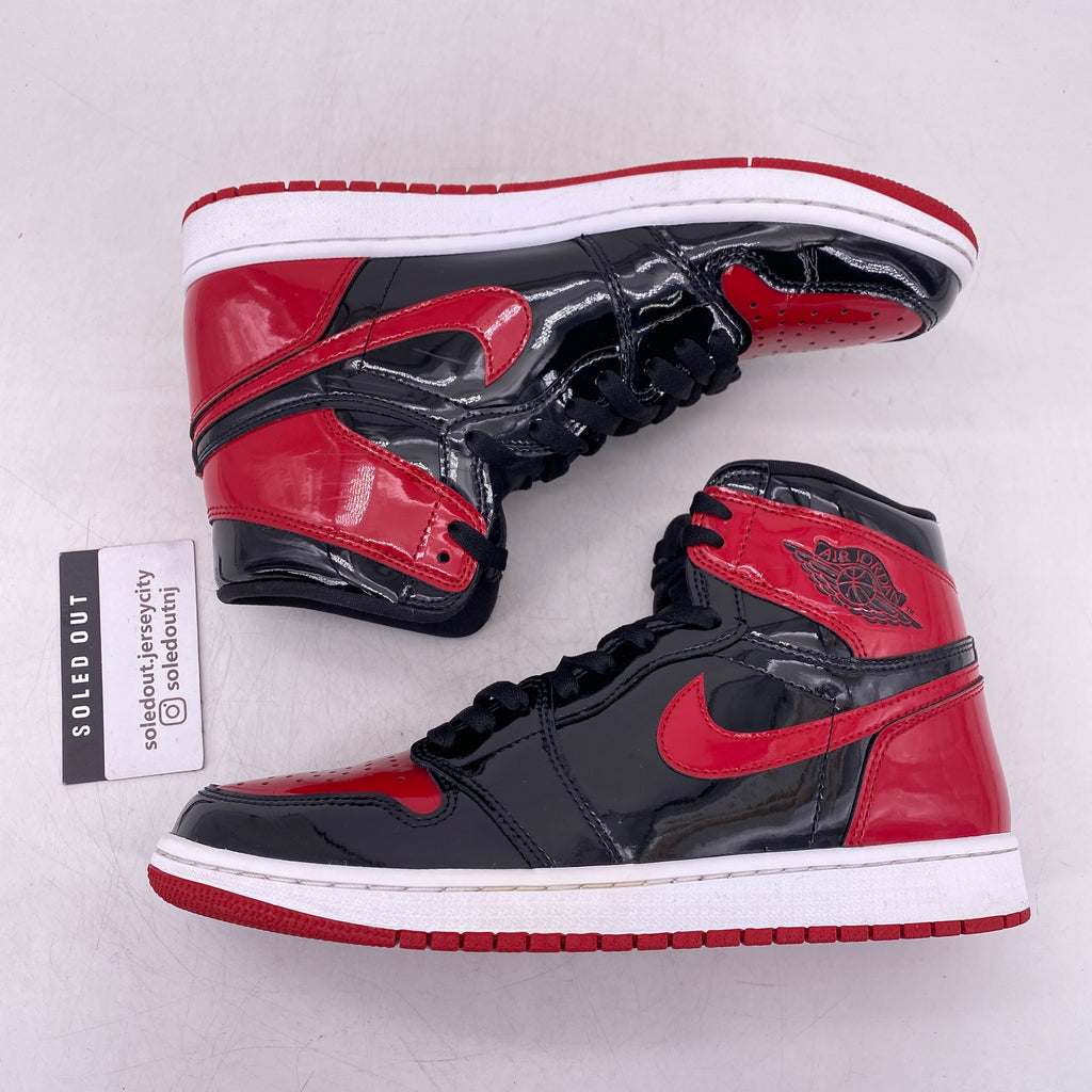 Air Jordan 1 Retro High OG "Patent Bred" 2021 Used Size 9.5