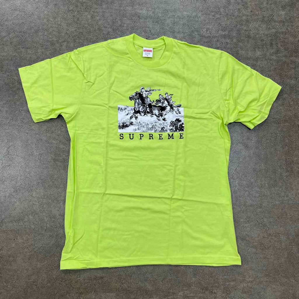 Supreme T-Shirt "RIDERS" Neon New Size M