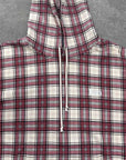 Kith Hoodie "PLAID" Red Used Size 2XL