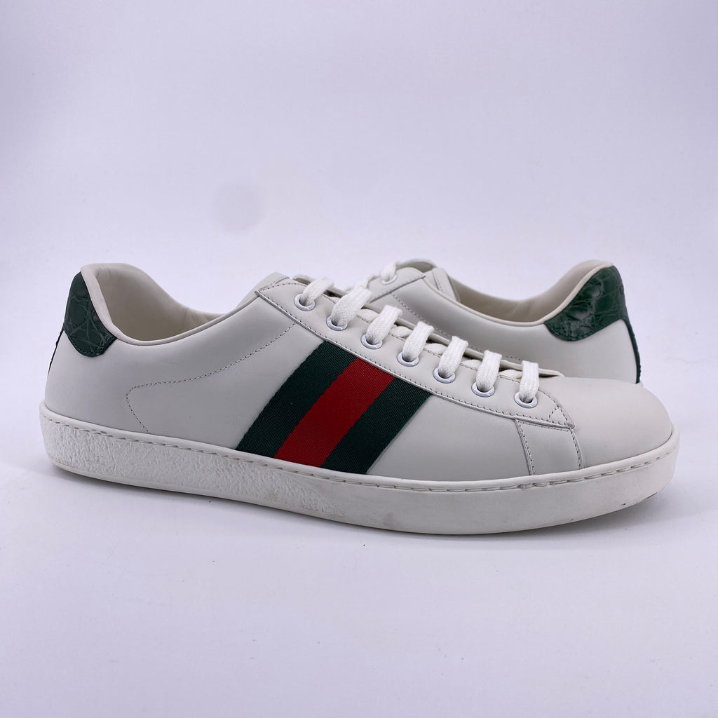 Gucci Ace Sneaker Low "Red Green Stripe"  Used Size 9.5G