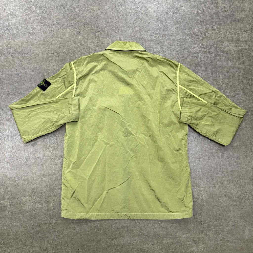 Stone Island Zip Up "NYLON" Green Used Size 2XL