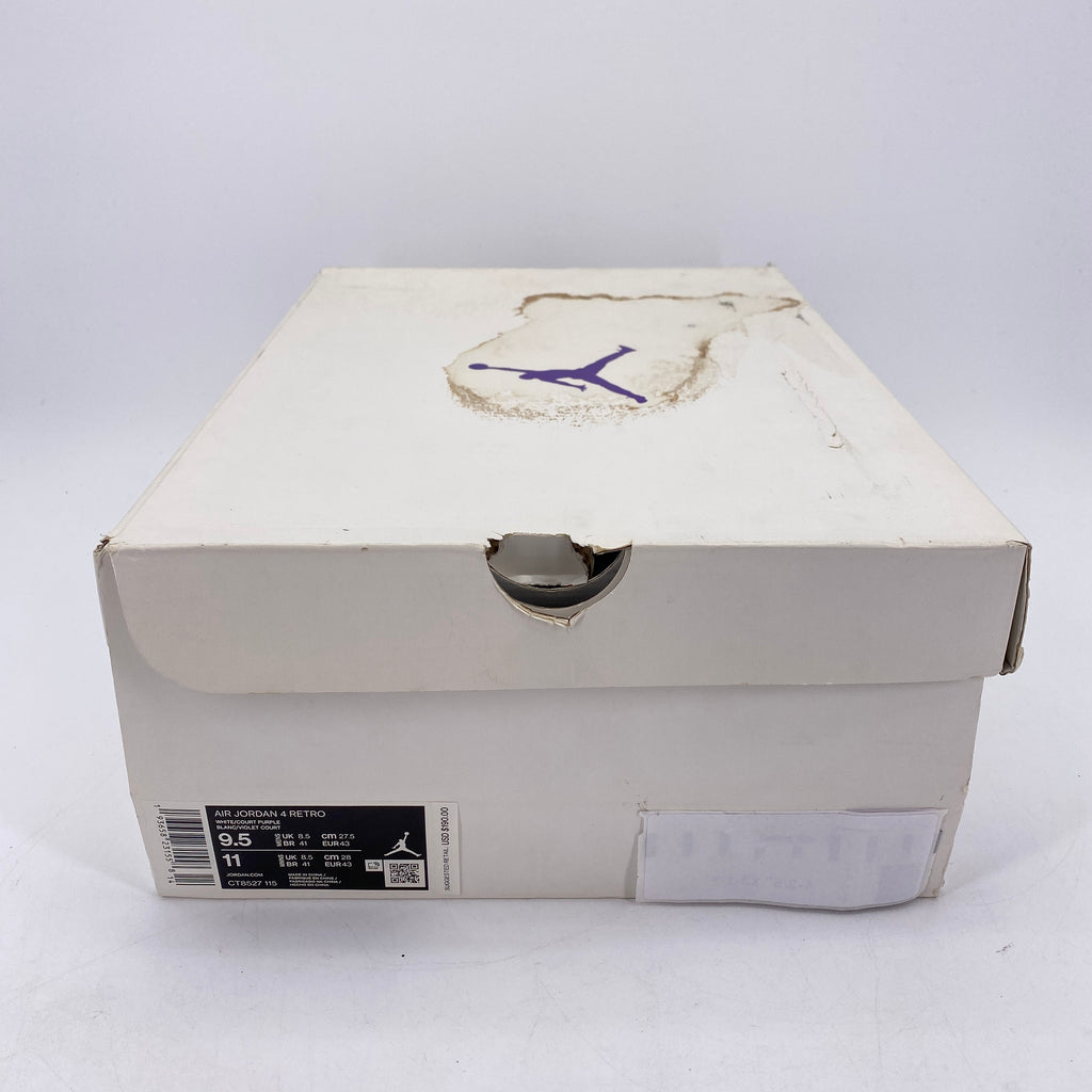 Air Jordan 4 Retro "Metallic Purple" 2020 Used Size 9.5