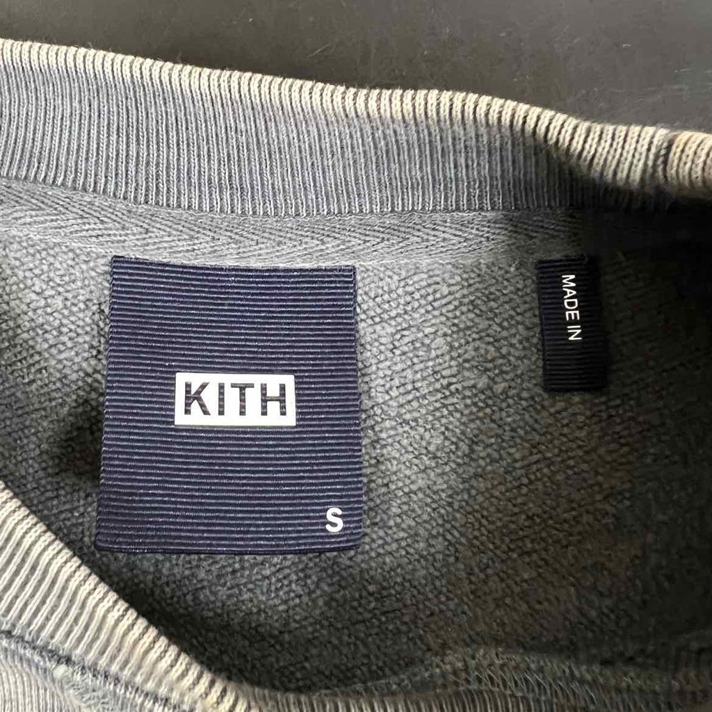 Kith Crewneck Sweater "SCRIPT" Grey Used Size S