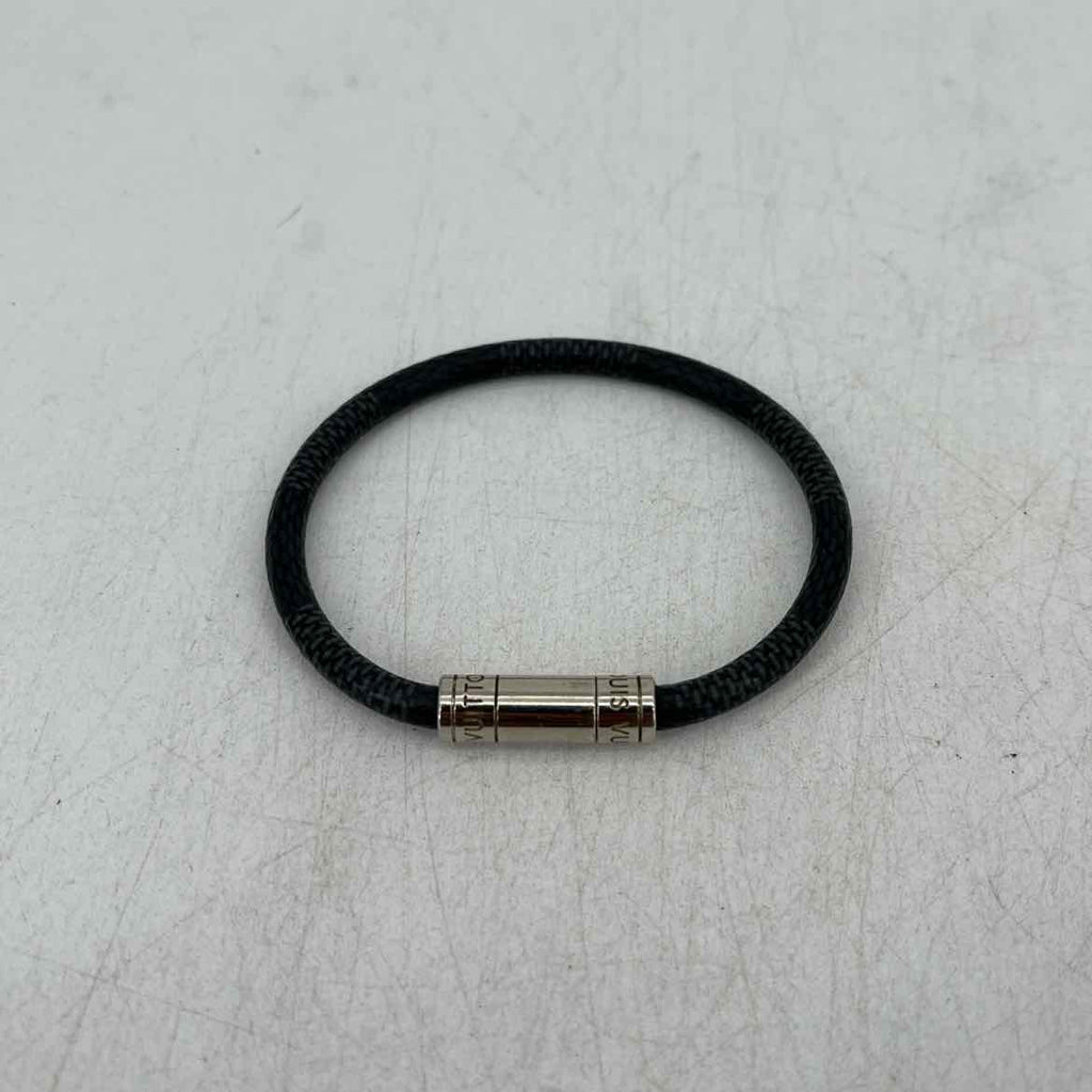 Louis Vuitton Bracelet "DAMIER GRAPHITE" Used Black Size OS