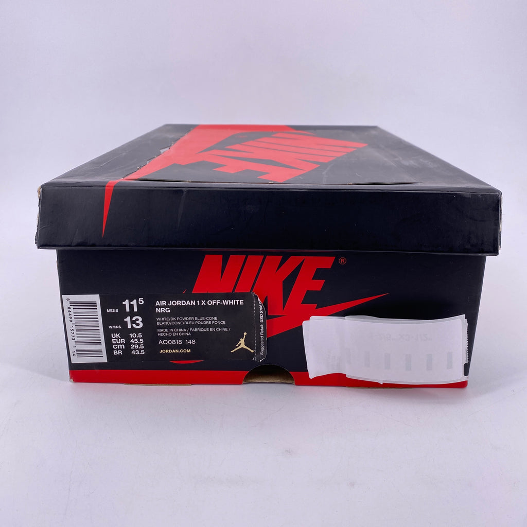 Air Jordan 1 Retro High OG "Off White Unc" 2018 Used Size 11.5