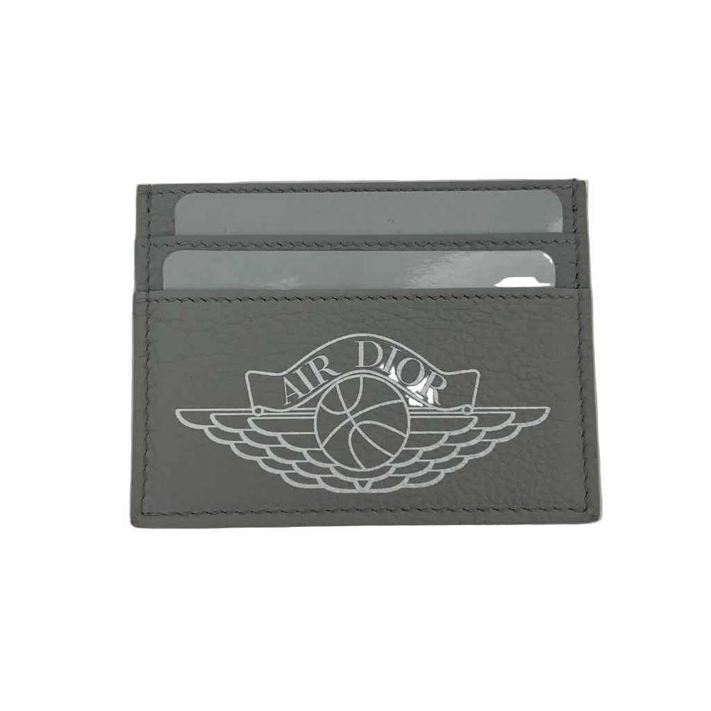 Dior Card Holder "AIR DIOR" New Grey Size OS