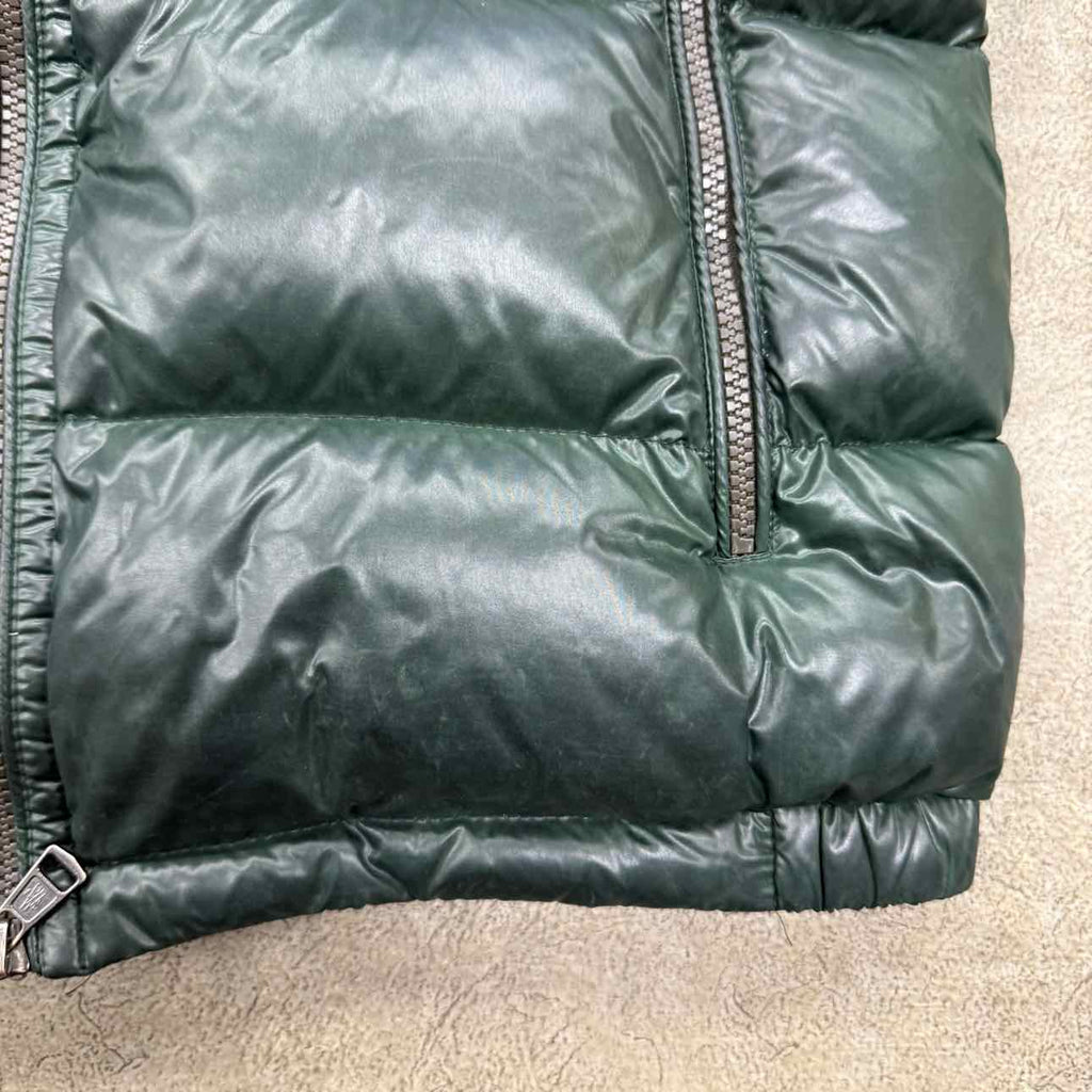 Moncler Vest "GILET" Forest Green Used Size 2