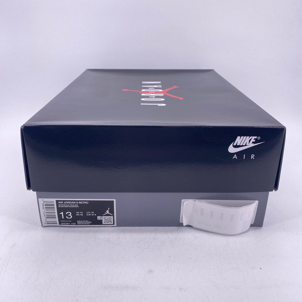 Air Jordan 8 Retro "White True Red" 2025 New Size 13