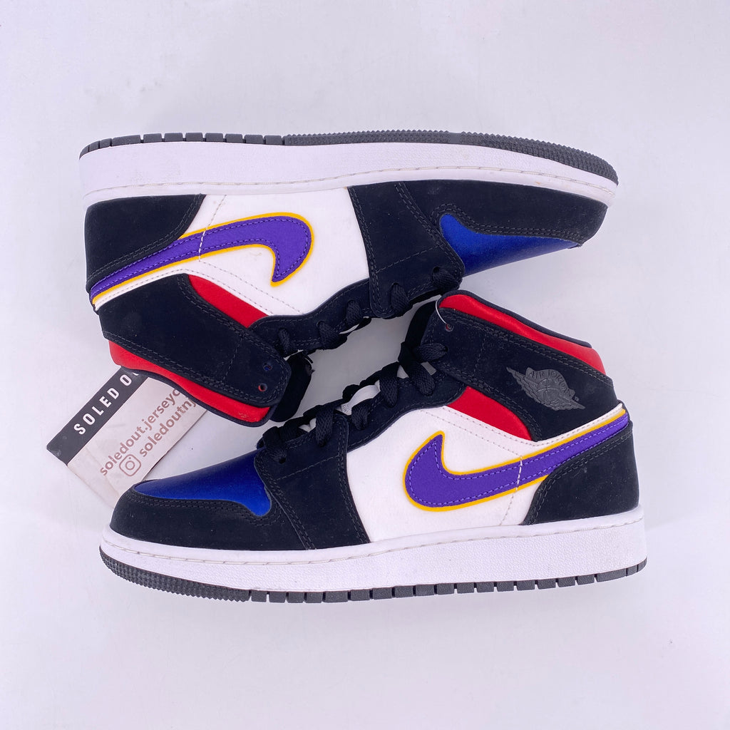 Air Jordan (GS) 1 Mid SE "Lakers Top 3" 2019 New Size 6Y