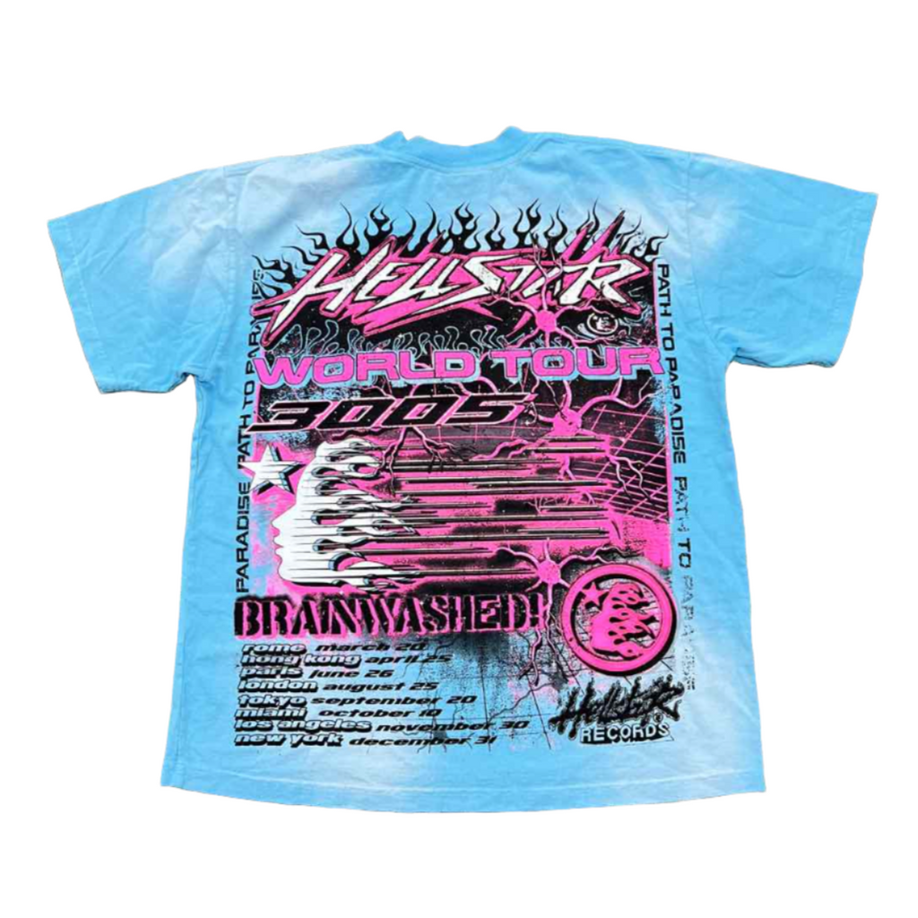 Hellstar T-Shirt "NEURON TOUR" Blue New Size XL