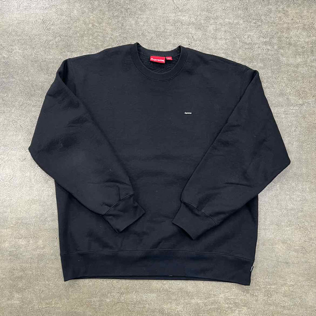 Supreme Crewneck Sweater "MINI BOX LOGO" Black Used Size XL