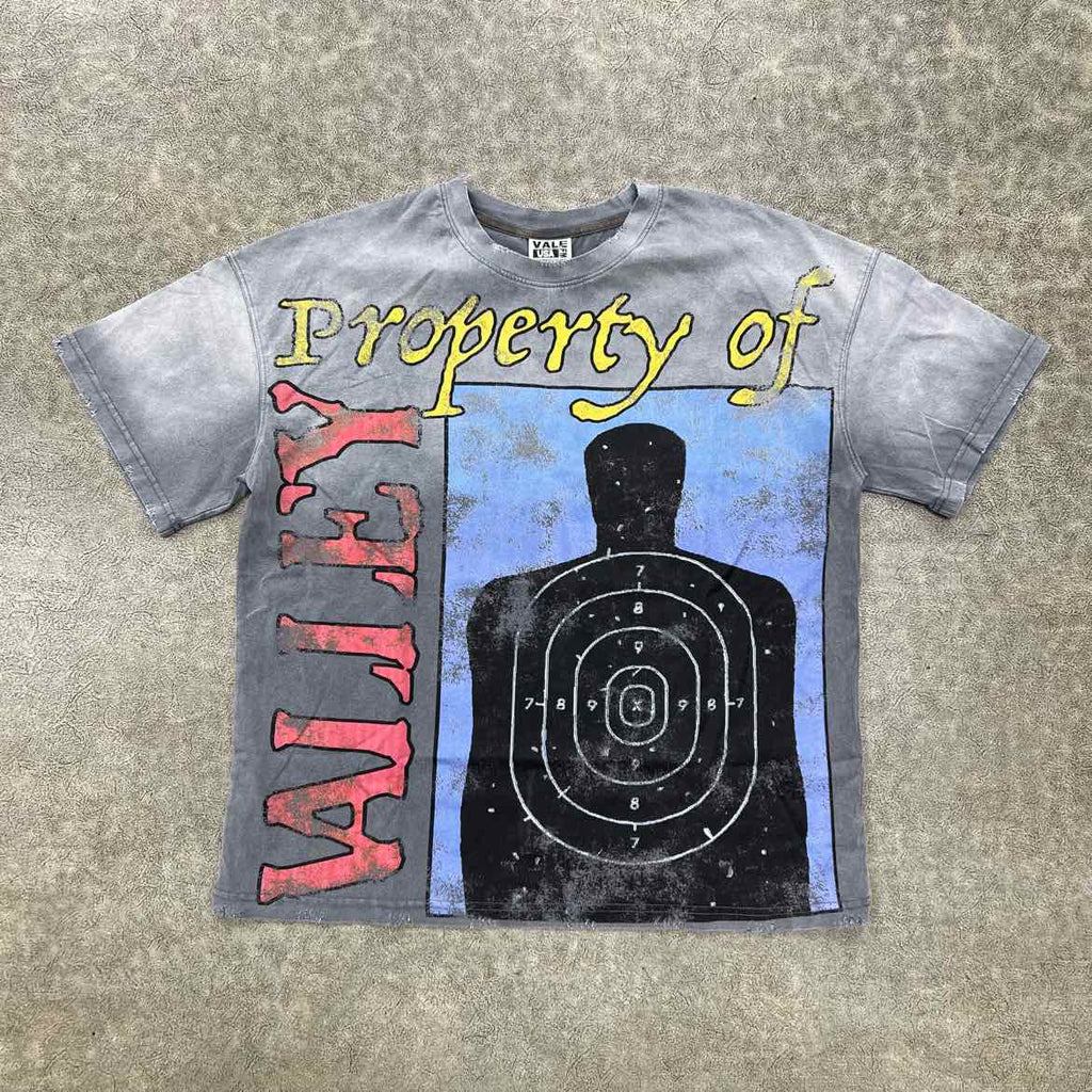 Vale T-Shirt "TARGET LOGO" Grey New Size M