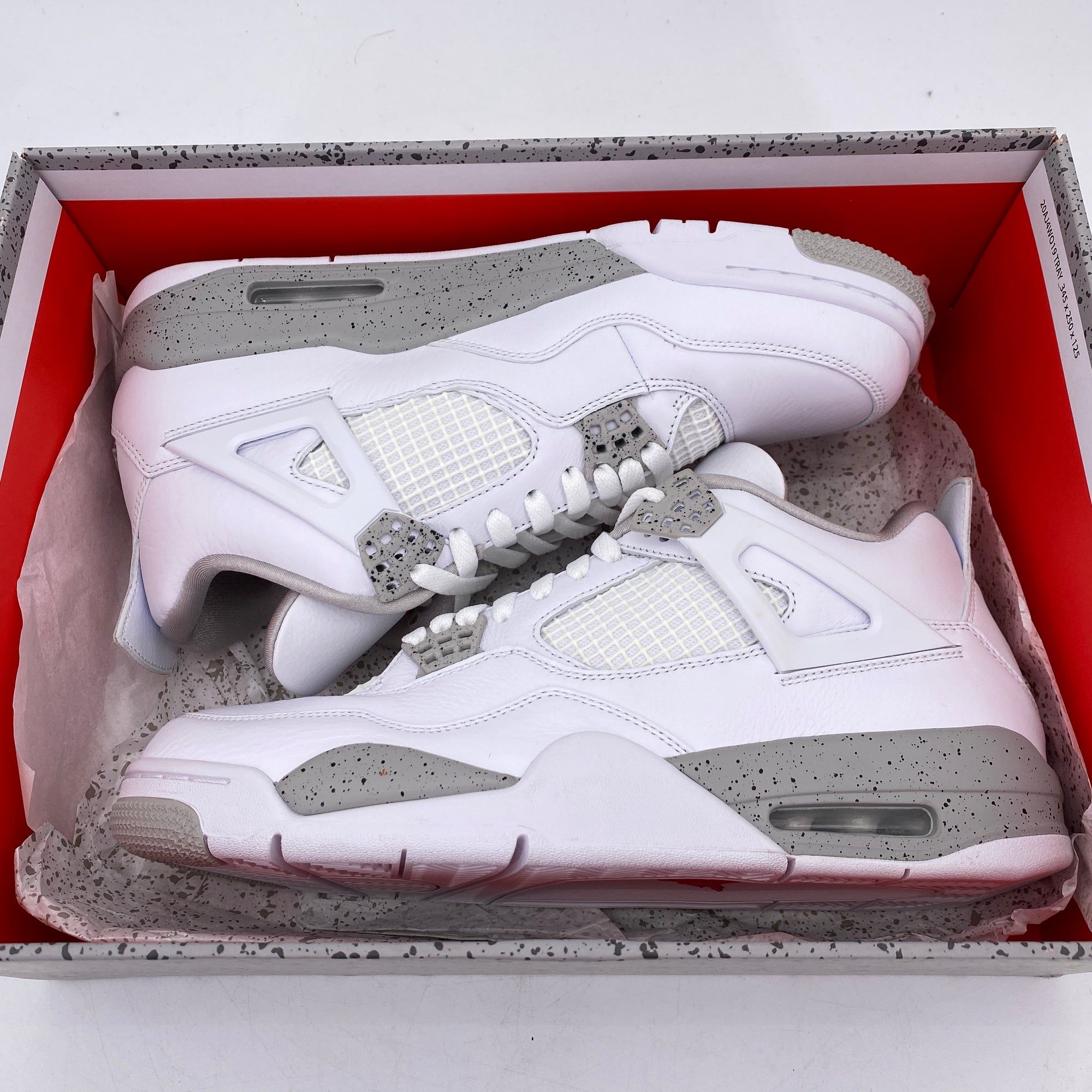 Air Jordan 4 Retro &quot;White Oreo&quot; 2021 New Size 10.5